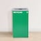 Alpine Industries 87 Gal. 3-Stream Steel Blue Recycling, Green Recycling, and Black Commercial Trash Can Station ALP4450-BLK-KIT39 - alternate 7